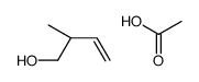 acetic acid,(2R)-2-methylbut-3-en-1-ol Structure