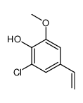2-chloro-4-ethenyl-6-methoxyphenol结构式