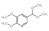 5-(二甲氧基甲基)-2,3-二甲氧基吡啶结构式