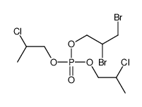 bis(2-chloropropyl) 2,3-dibromopropyl phosphate Structure