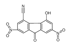5-hydroxy-2,7-dinitro-9-oxofluorene-4-carbonitrile结构式