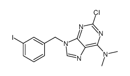 2-chloro-9-[(3-iodophenyl)methyl]-N,N-dimethylpurin-6-amine Structure