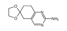 2-AMINO-7,8-DIHYDRO-6(5H)QUINAZOLINONE ETHYLENE KETAL Structure