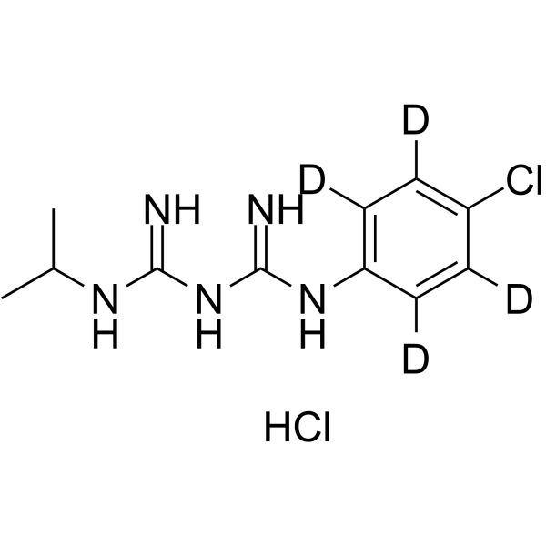 Proguanil-d4 hydrochloride Structure