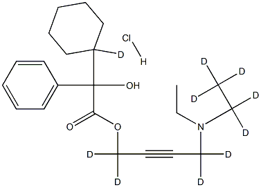 盐酸奥昔布宁-d10结构式