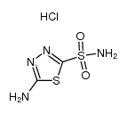 5-amino-2-sulfamoyl-1,3,4-thiadiazole monohydrochloride Structure