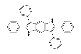 2,3,6,7-tetraphenyl-1,5-dihydro-pyrrolo[2,3-f]indole结构式
