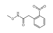 N-methoxy-2-(2-nitrophenyl)acetamide结构式