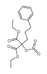 diethyl α-nitrato-α-(3-phenylpropyl)malonate结构式