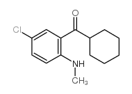 2-甲氨基-5-氯苯基环己甲酮结构式