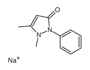 sodium,1,5-dimethyl-2-phenylpyrazol-3-one Structure