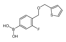 [3-fluoro-4-(thiophen-2-ylmethoxymethyl)phenyl]boronic acid Structure