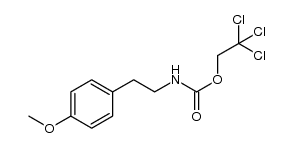 2,2,2-trichloroethyl 4-methoxyphenethylcarbamate结构式