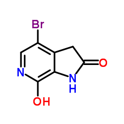4-Bromo-7-hydroxy-1,3-dihydro-2H-pyrrolo[2,3-c]pyridin-2-one structure