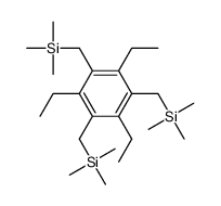 trimethyl-[[2,4,6-triethyl-3,5-bis(trimethylsilylmethyl)phenyl]methyl]silane Structure