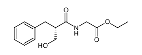 Glycine, N-[(2S)-2-(hydroxyMethyl)-1-oxo-3-phenylpropyl]-, ethyl ester Structure