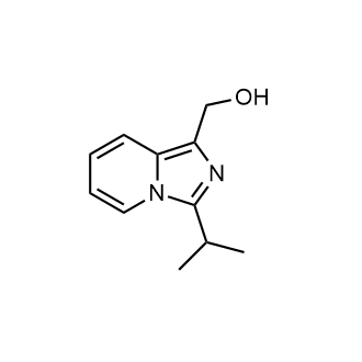 (3-异丙基咪唑并[1,5-a]吡啶-1-基)甲醇结构式