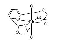 trichloro{2,6-bis(4,4-dimethyloxazolin-2-yl)pyridine}rhodium(III) Structure