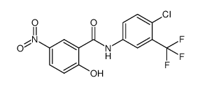 N-(4-chloro-3-trifluoromethylphenyl)-2-hydroxy-5-nitrobenzamide Structure