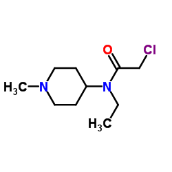 2-Chloro-N-ethyl-N-(1-methyl-4-piperidinyl)acetamide结构式