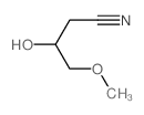 3-hydroxy-4-methoxy-butanenitrile Structure