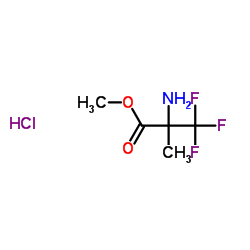 Methyl 2-amino-3,3,3-trifluoro-2-methylpropanoate hydrochloride (1:1) Structure