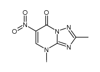 2,4-dimethyl-6-nitro-[1,2,4]triazolo[1,5-a]pyrimidin-7(4H)-one结构式