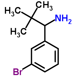 1-(3-Bromophenyl)-2,2-dimethyl-1-propanamine Structure