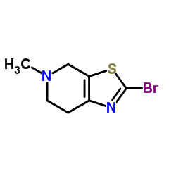 2-溴-5-甲基-4,5,6,7-四氢噻唑并[5,4-C]吡啶结构式