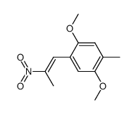 1-(2,5-Dimethoxy-4-methyl-phenyl)-2-nitro-1-propan结构式