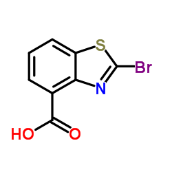 2-Bromo-1,3-benzothiazole-4-carboxylic acid结构式
