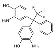 2-amino-4-[1-(3-amino-4-hydroxyphenyl)-2,2,2-trifluoro-1-phenylethyl]phenol Structure