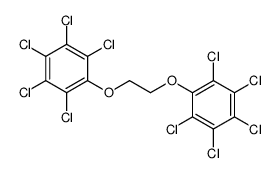 1,2,3,4,5-pentachloro-6-[2-(2,3,4,5,6-pentachlorophenoxy)ethoxy]benzene Structure
