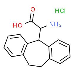 2-氨基-2-(10,11-二氢-5H-二苯并[a,d][7]轮烯-5-基)乙酸盐酸结构式