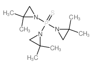 Aziridine,1,1',1''-phosphinothioylidynetris[2,2-dimethyl- (9CI) structure