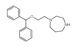1-[2-(二苯甲基氧基)乙基]高哌嗪结构式
