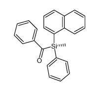 ((R)-Methyl-naphthalen-1-yl-phenyl-silanyl)-phenyl-methanone结构式