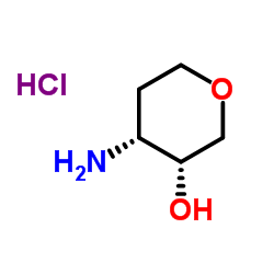 (3R,4R)-4-Aminotetrahydro-2H-pyran-3-ol hydrochloride Structure