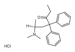 (+)-Methadone hydrochloride Structure