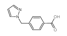 4-(1H-吡唑-1-甲基)苯甲酸结构式