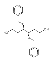 (3R,4R)-3,4-bis(benzyloxy)hexane-1,6-diol结构式