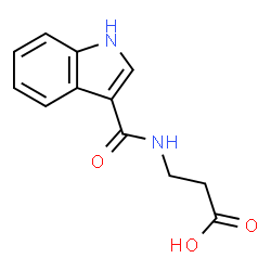 3-(1H-Indol-3-ylformamido)propanoic acid Structure