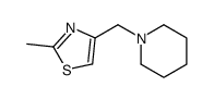 1-[(2-甲基-1,3-噻唑-4-基)甲基]哌啶结构式