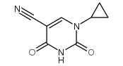 1-环丙基-2,4-二氧代-1,2,3,4-四氢嘧啶-5-甲腈结构式