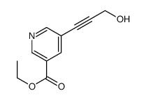 5-(3-羟基-1-丙炔-1-基)烟酸乙酯结构式