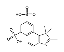 1,1,2-Trimethyl-1H-benzo[e]indole-6,8-disulfonic acid structure