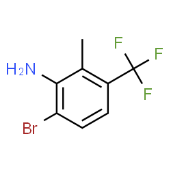 6-溴-2-甲基-3-(三氟甲基)苯胺结构式
