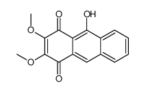 9-hydroxy-2,3-dimethoxyanthracene-1,4-dione结构式