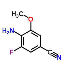 4-Amino-3-fluoro-5-methoxybenzonitrile Structure