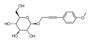 3-(4-Methoxyphenyl)-2-propenyl β-D-glucopyranoside structure